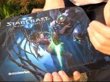 SteelSeries Kerrigan vs Zeratul Starcraft II QCK Mouse Pad Unboxing & First Look Linus Tech Tips