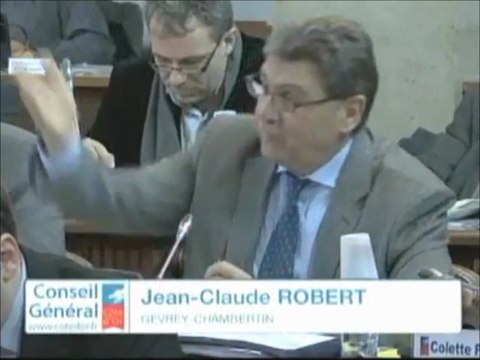Jean-Claude ROBERT. Discussion générale. Session du 3 février 2012 du Conseil général de la Côte-d'Or (dg 5)