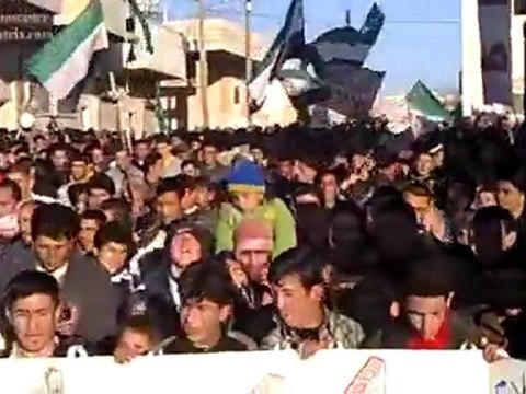 فري برس إدلب كفروما طفلة تهتف للثورة في مظاهرة حاشدة 6 2 2012