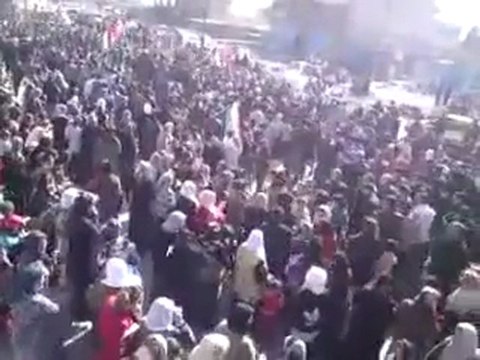 فري برس قامشلو شييع الشهيد شيندار في يوم احد ريف دمشق 5 2 2012