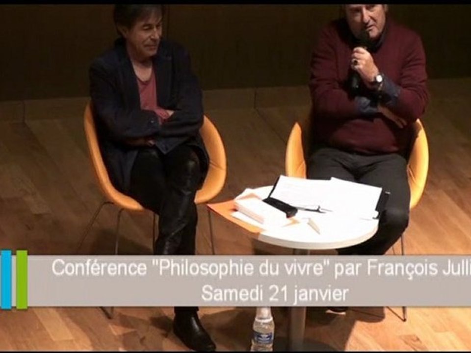 Philosophie du vivre, par François Jullien : Conférence/débat du 21/01/2012