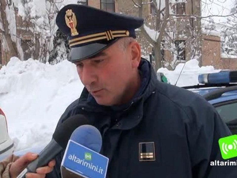 Emergenza neve in Valmarecchia, Errani in visita a Novafeltria