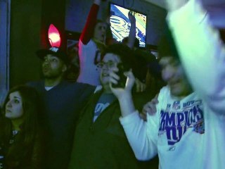 Fanáticos de Gigantes de NY celebran
