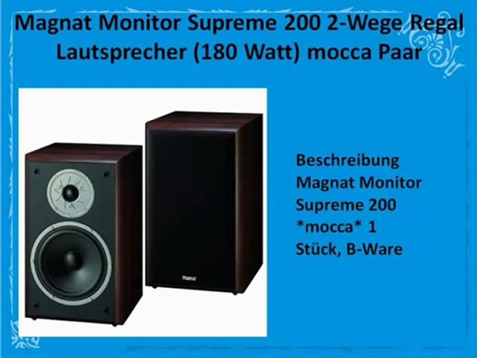 10 Besten  Magnat Monitor Supreme zum Kaufen