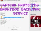 Captcha Protected Shoutbox Backlink - Captcha Protected Shoutbox Backlink Packages