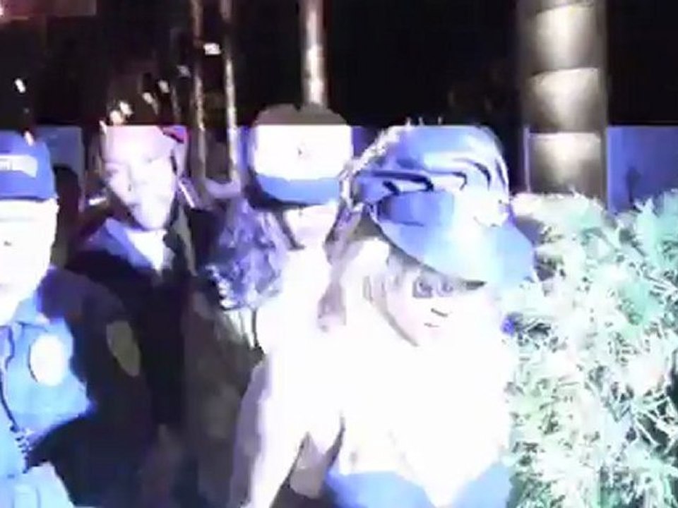 Rihanna Parties In Risqué Top With Chris Brown