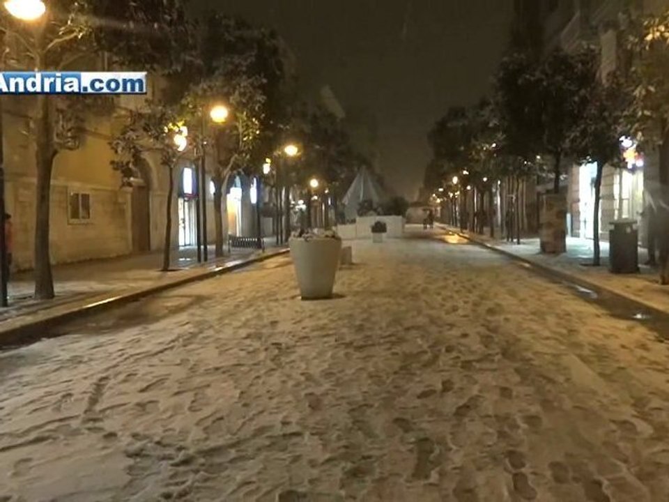 Neve ad Andria: il video girato il 6 febbraio 2012