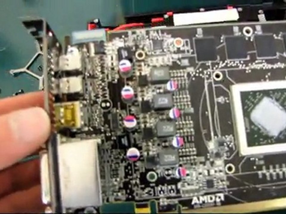 MSI AMD Radeon HD 6870 Bare Card Heatsink Removal Linus Tech Tips