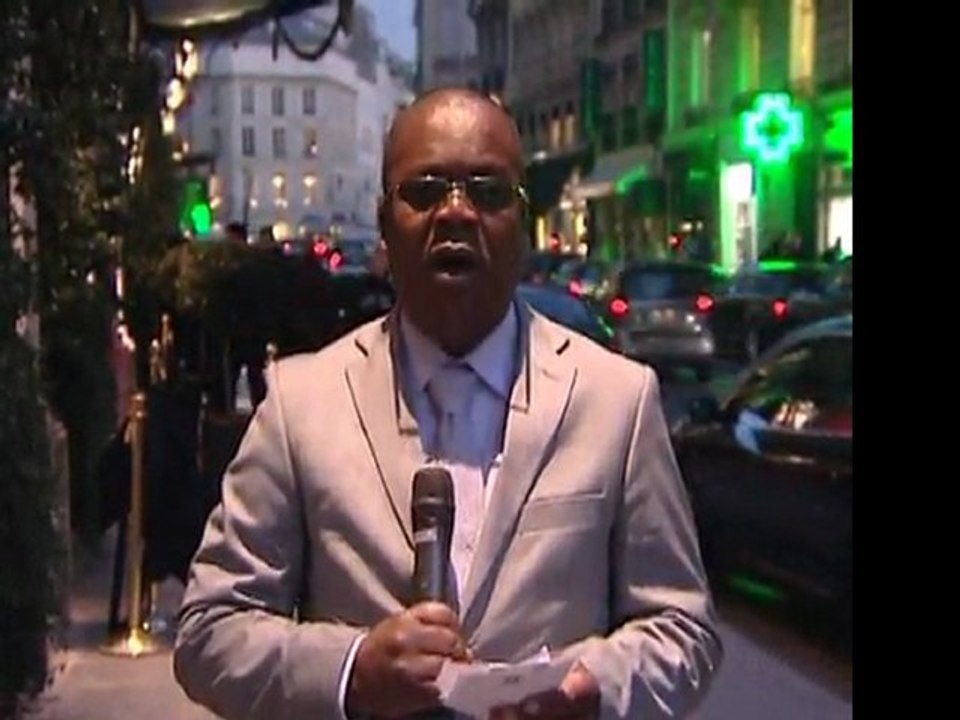 Reportage Patrick Gombet à l'occasion de l'arrivée de D. Sassou-Nguesso au Bourget - fev 2012