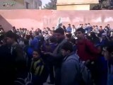 فري برس   معرة مصرين مظاهرة طلابية نصرة لحمص العدية 6 2 2012