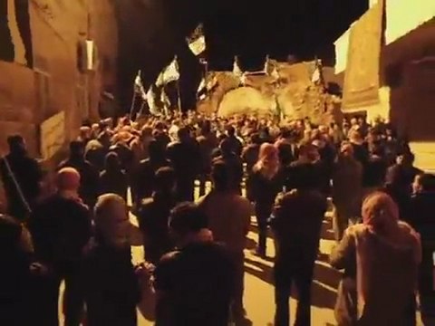 فري برس حلب دارة عزة قبتان الجبل ـ مظاهرة مسائية نصرة لحمص و تنديدا بروسيا و الصين ـ 6 ـ 2 ـ 2012