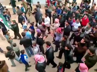 فري برس   حلب   الجينة    مظاهرة نصرة لحمص  6 2 2012
