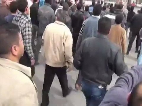 فري برس تشييع الشهيد المجند وائل حبمبم رغم الحصار الامني 6 2 2012