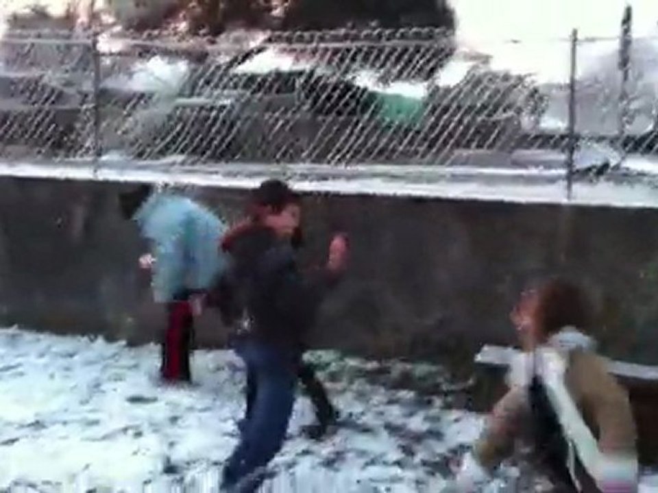 ecole sous la neige
