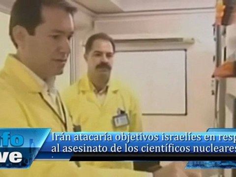 Irán atacaría objetivos israelíes en respuesta al asesinato de los científicos nucleares