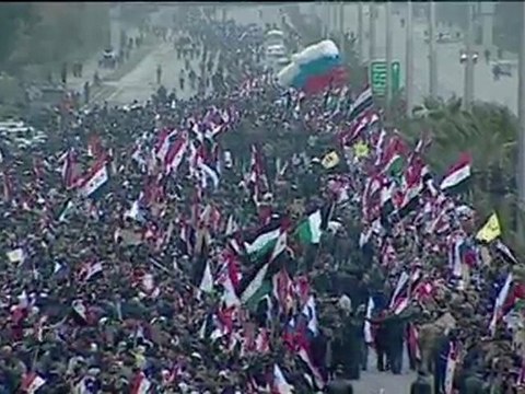 Sergueï Lavrov, chef de la diplomatie russe, arrive à Damas