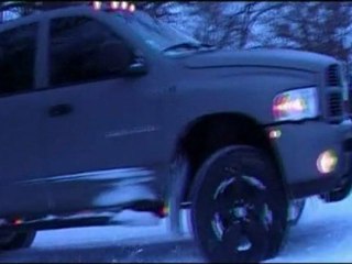 Dodge Ram Police Car On Snow