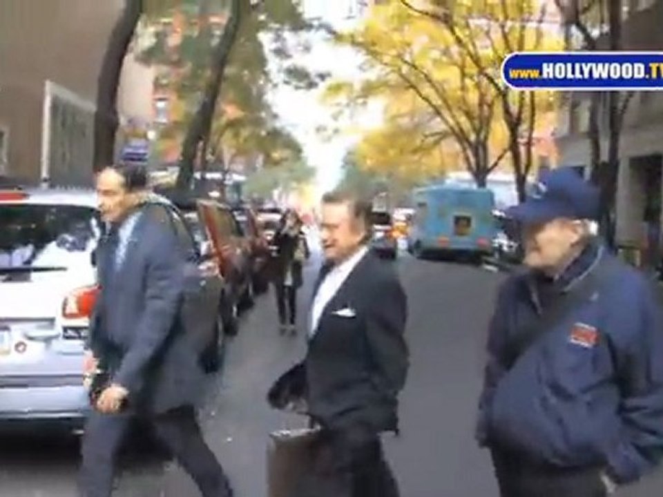 Regis Philbin en su camino a "Live with Regis and Kelly"