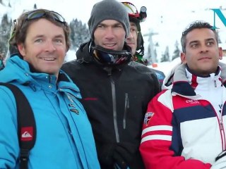 Born Designer 2012 : Zinedine Zidane fait du ski pour ELA