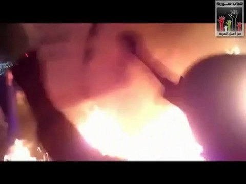 فري برس مظاهرة حي الميدان دمشق عند المتحلق 6 2 2012