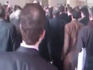 فري برس   حلب  اعتصام المحامين أمام مكتب المحامي العام الأول6 2 2012 2