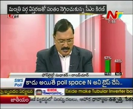Live Show with KSR - YSR Cong Vasireddy Padma-TDP Rajendra Prasad-Cong Krishna Reddy - 02