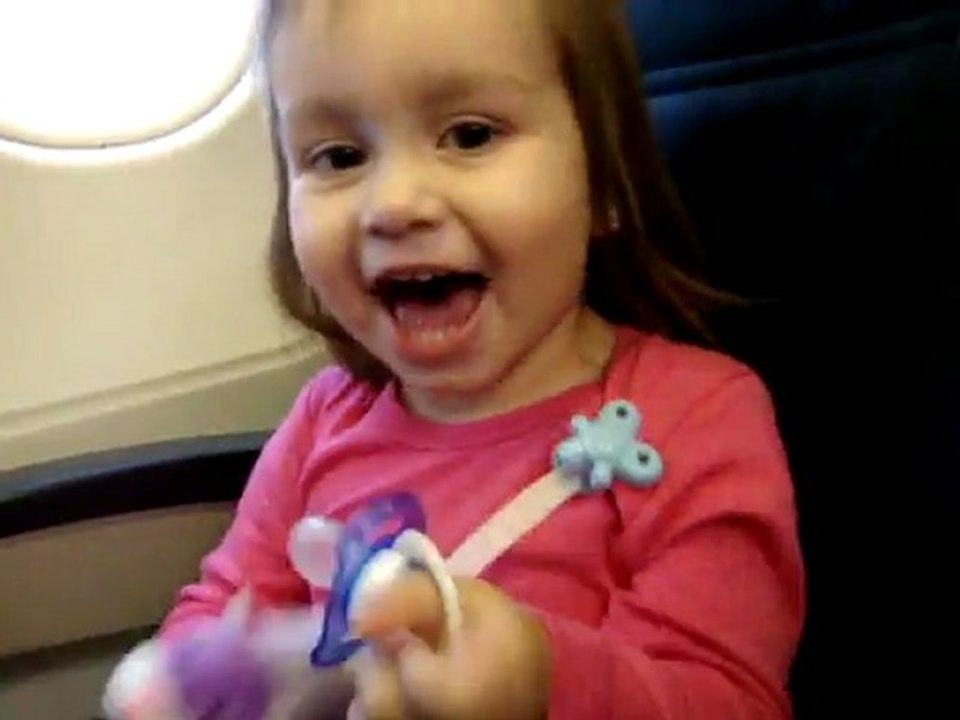 la primera vez en el avion