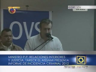 Carabobo, Zulia y Miranda son los estados con mayor incidencia criminal, según El Aissami