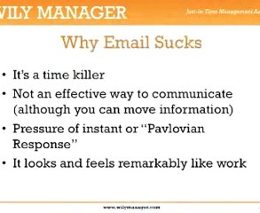 Email is Evil - A Step by Step Guide for Managers