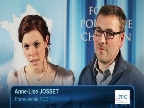 Interview de Mme Anne-Lise Josset & M. Maxence Poumare au Forum Politique Chrétien le 21 Janvier 2011