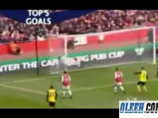 افضل خمس اهداف بالاسبوع 24 بالدوري الانجليزي