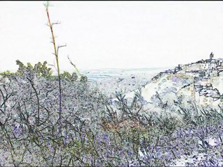 Mira el Cómic Visual y Panorámicas del Bello Pueblo Blanco Vejer de la Frontera en Cádiz