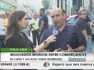 Comerciantes en Catia se reunieron con alcalde Jorge Rodríguez por expropiaciones