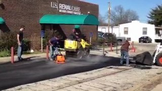 San Antonio Asphalt Paving, 24-7 Under Pressure - Asphalt overlay - Roller