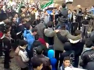 فري برس   درعا مهد الثورة  بلدة نمر مظاهرة طلابية7 2 2012