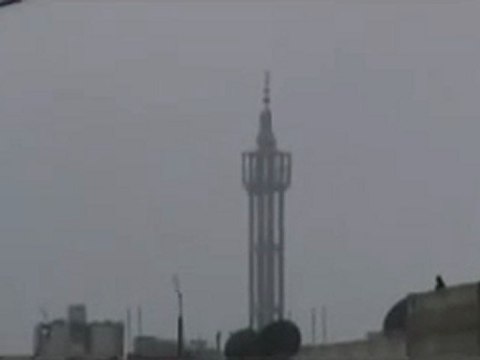 فري برس حمص باباعمرو أصوات القصف على الحي ونداء إستغاثة