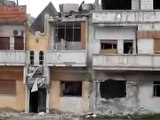 فري برس   حمص الإنشاءات دمار منزلين  جراء القصف الصاروخي 7 2 2012