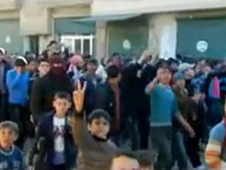 فري برس   ادلب كللي مظاهرة نهارية نصرة لاهلنا في حمص 7 2 2012