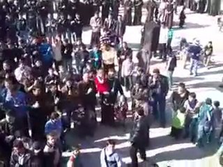 فري برس   ادلب   الغدفة   مظاهرة نصرة لأهلنا في حمص7 2 2012