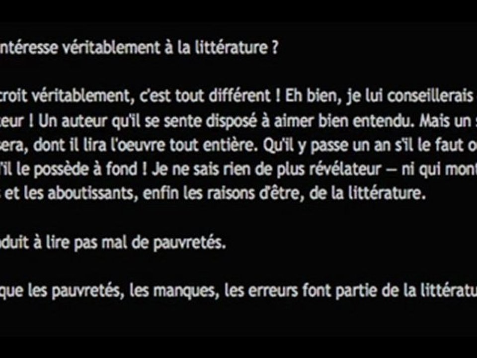 le temps d'une oeuvre pour soi