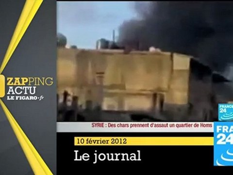 Syrie: Homs écrasée sous les bombes, la bataille des images