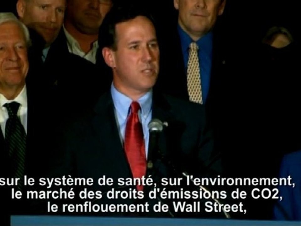 Santorum : "Romney a les mêmes positions qu'Obama"