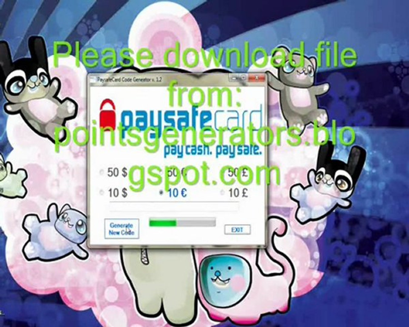PaysafeCard Code Geneator 2012 v. 1.2 - Newest Version - video Dailymotion