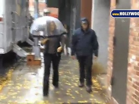 Mariska Hargitay en el set de Law and Order SVU