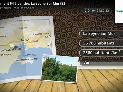Appartement F4 à vendre, La Seyne Sur Mer (83)