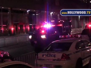 El presidente Barack Obama Caravana en W 53 Street en Nueva York