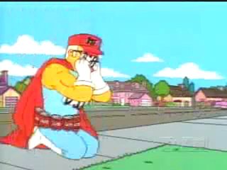 The Simpsons - Duff Man skit