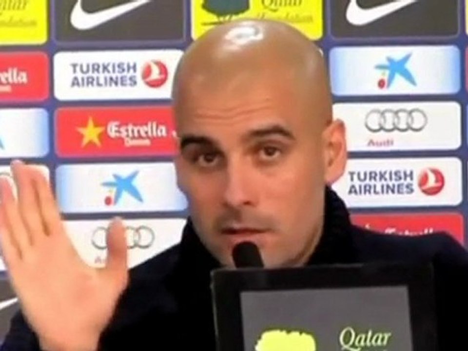 Deportes: Fútbol; Barcelona ,  Guardiola: "Pido disculpas a Emery, a Llorente y a la afición"