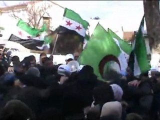 Manifestation devant l'ambassade syrienne à Alger