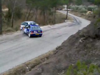 Crash rallye Vaison 2009